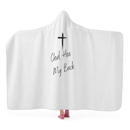 God Has My Back Hooded Blanket