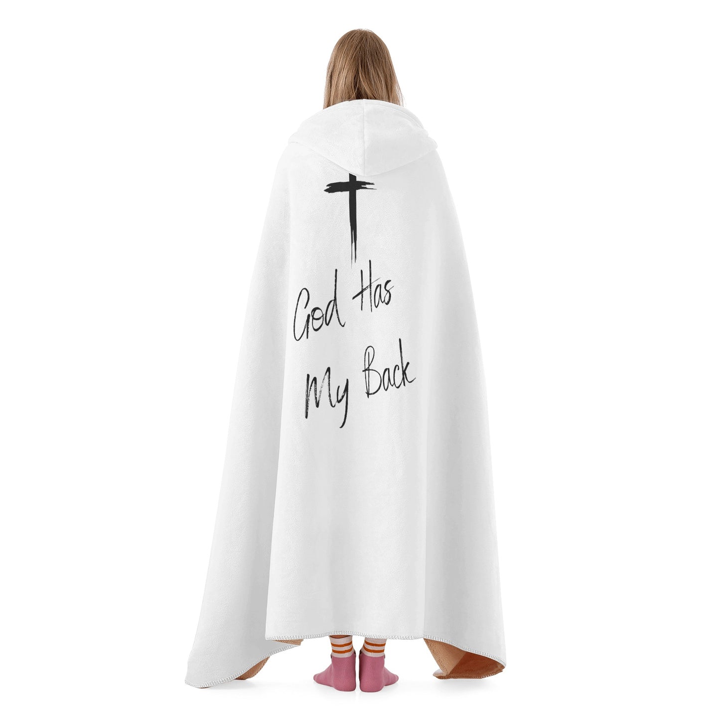 God Has My Back Hooded Blanket