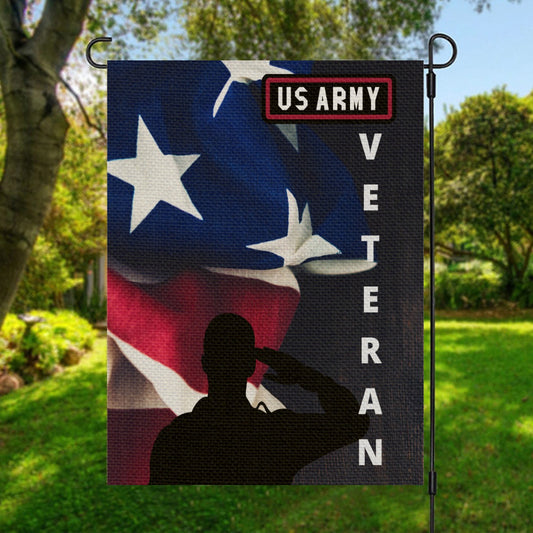 US Army Veteran Garden Flag