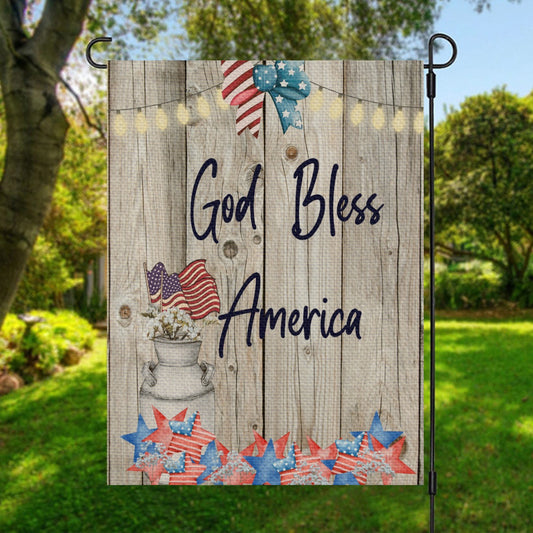 God Bless America Garden Flag