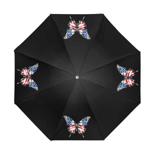 American Butterfly Umbrella Black Anti-UV Foldable Umbrella (U08)